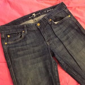 7 for All Mankind Blue Jeans